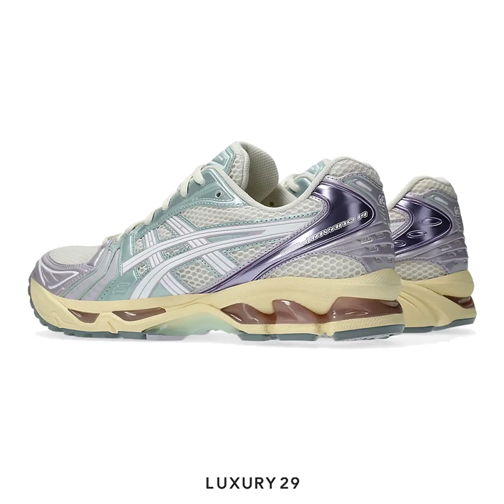 Asics Gel-Kayano 14 Metallic Pastel CREAM/DUSK VIOLET(M)(41.5, White)