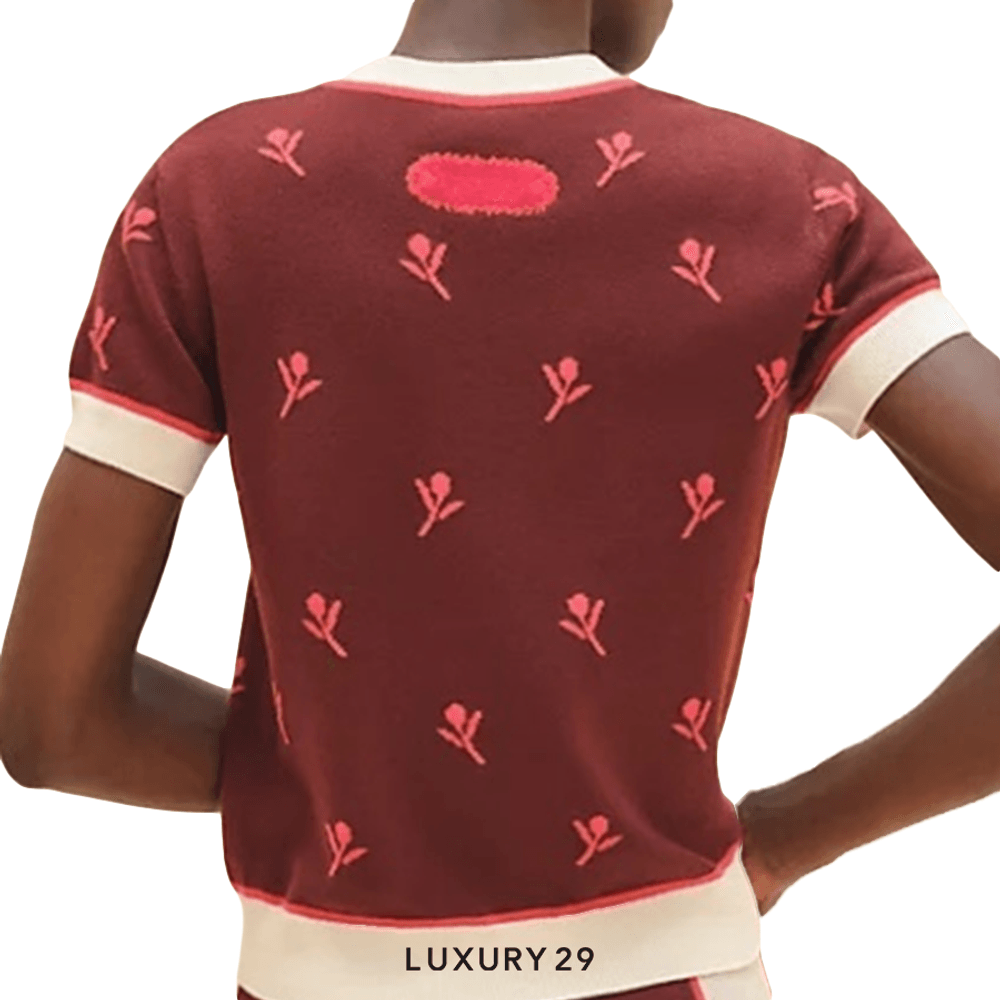 Hermes “Etriers” short-sleeve Rouge(XS, Red)