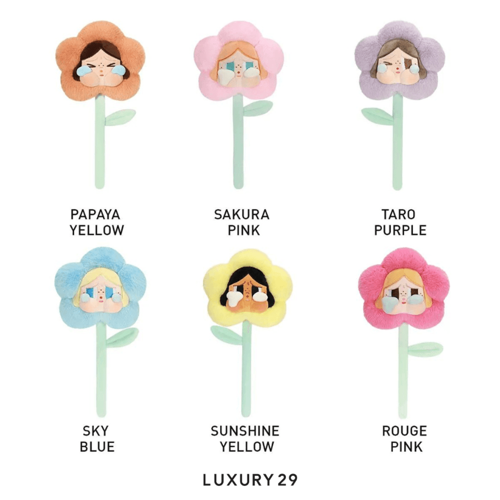POP MART CRYBABY Sad Club Series - Plush Flower Blind Box(Small, Multicolour)