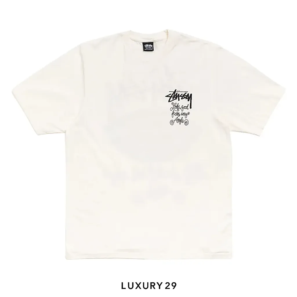 STUSSY ANY ANGLE TEE PIGMENT DYED NATURAL(M, Neutrals)