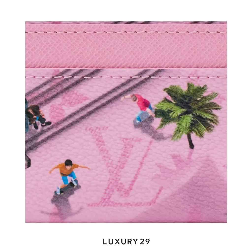 Louis Vuitton LV Double Card Holder Exclusive Online Pre-launch Pink(Small, Pink)