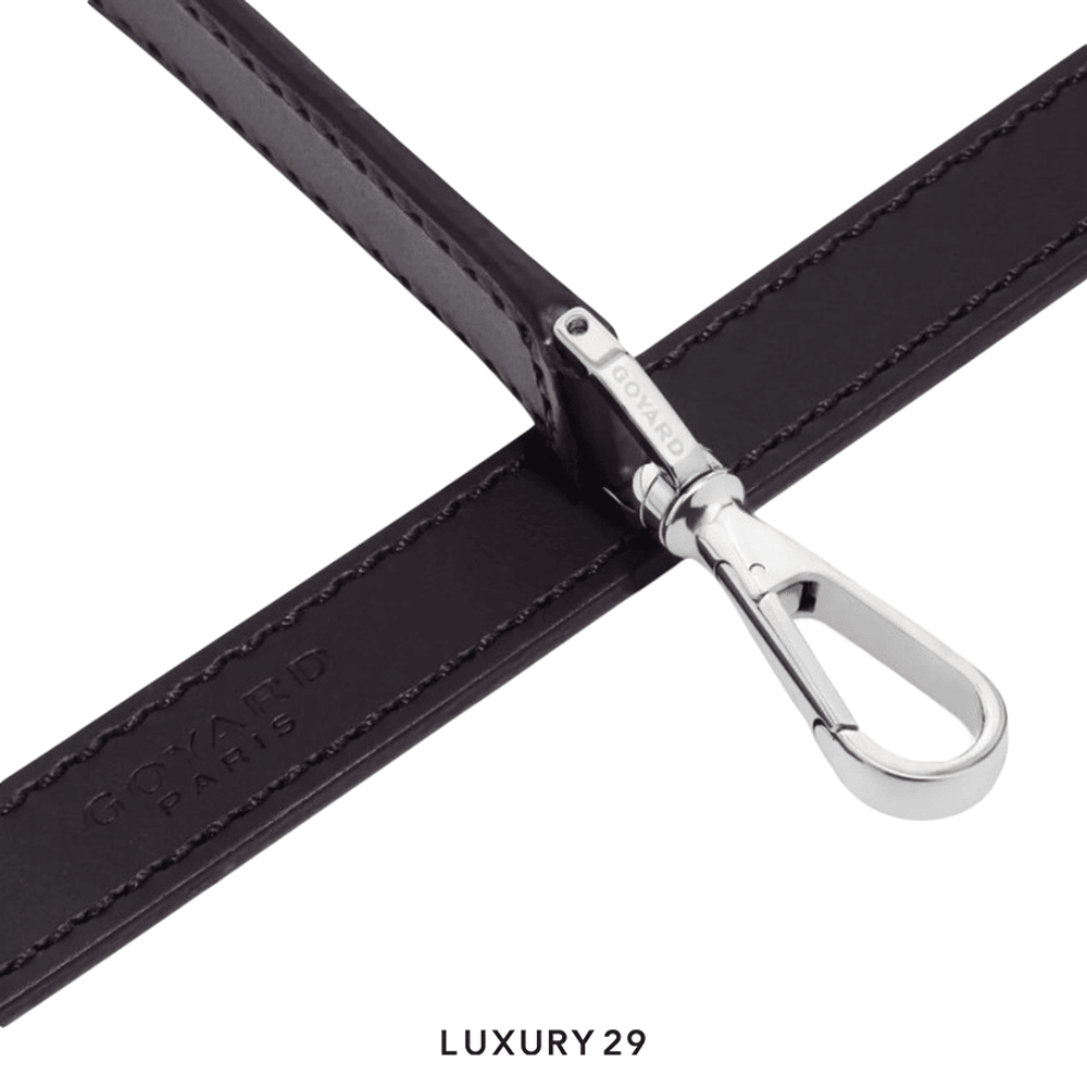 Goyard Cuir PM Strap Bijouterie Palladium Black(Small, Black)