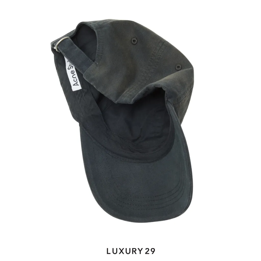 Acne Studios Logo cap Faded black(Free Size, Black)