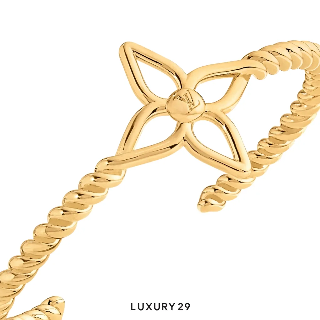 Louis Vuitton LV Nautical Rigid Bracelet Gold(Free Size, Gold)