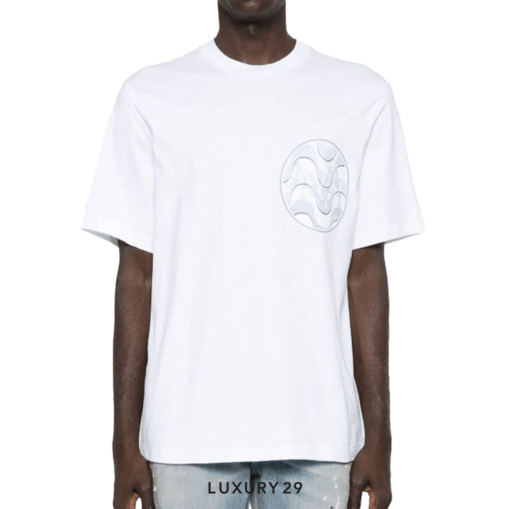 Amiri Staggered Wave Tee 'White'(S, White)