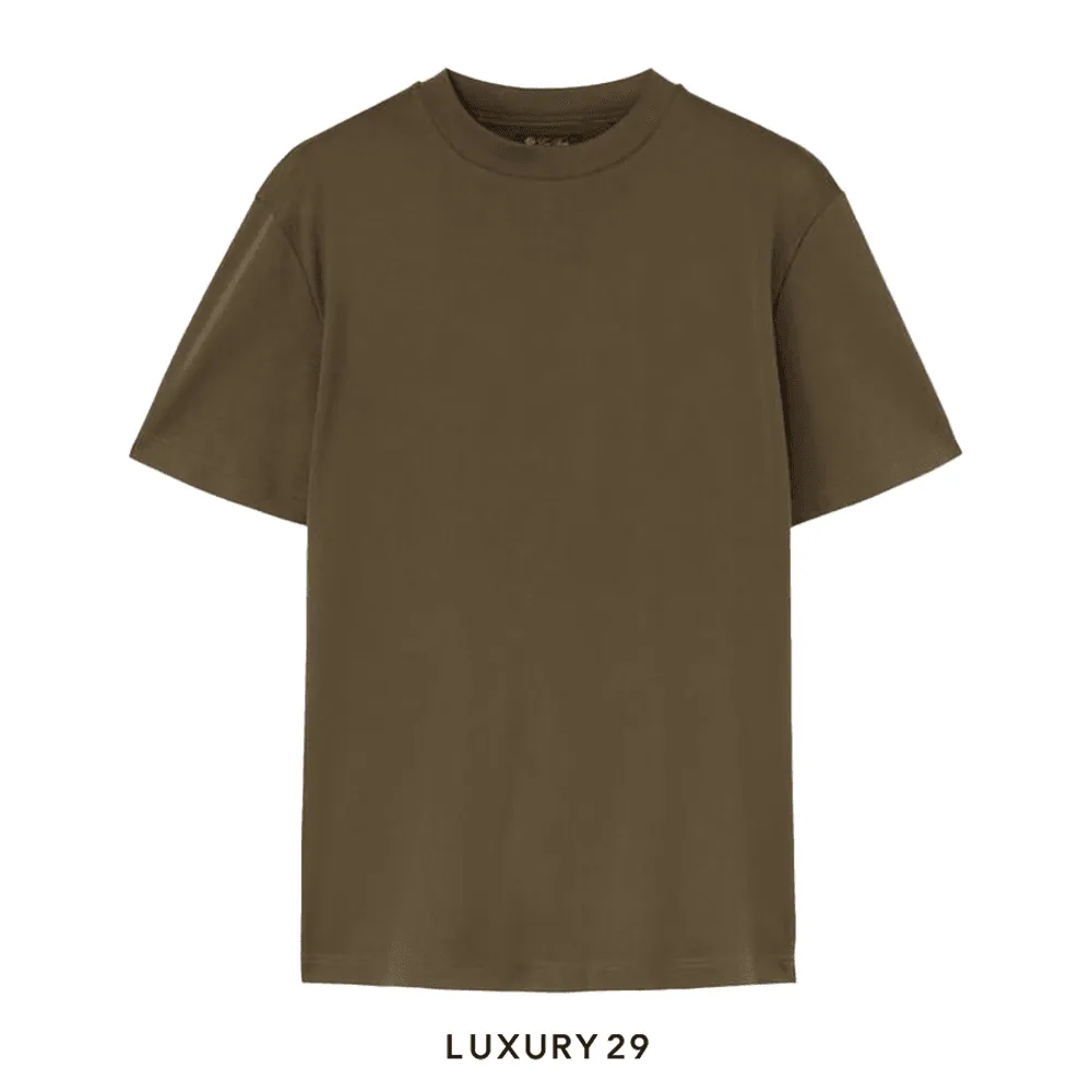 Loro Piana T-Shirt Cotton Coal Green(M, Green)