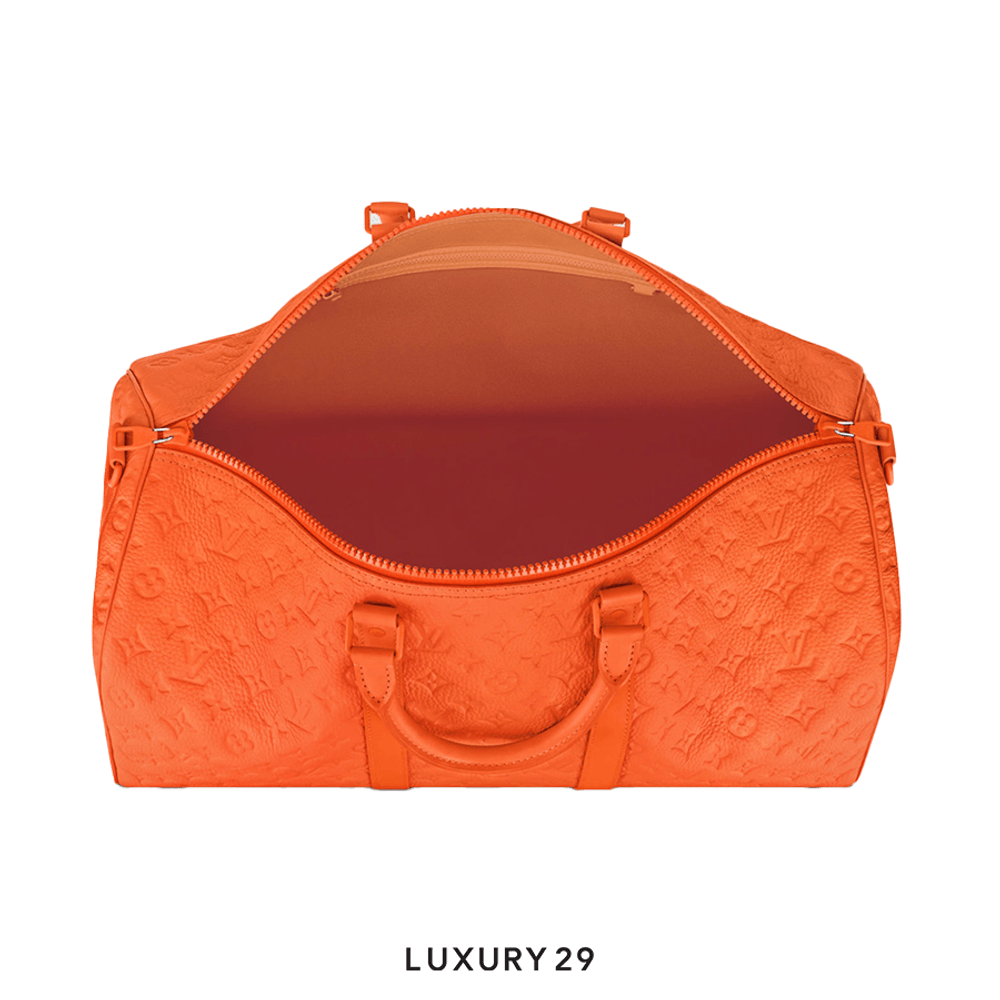 Louis Vuitton LV Keepall Bandouliere 50 Bag Orange(Medium, Orange)
