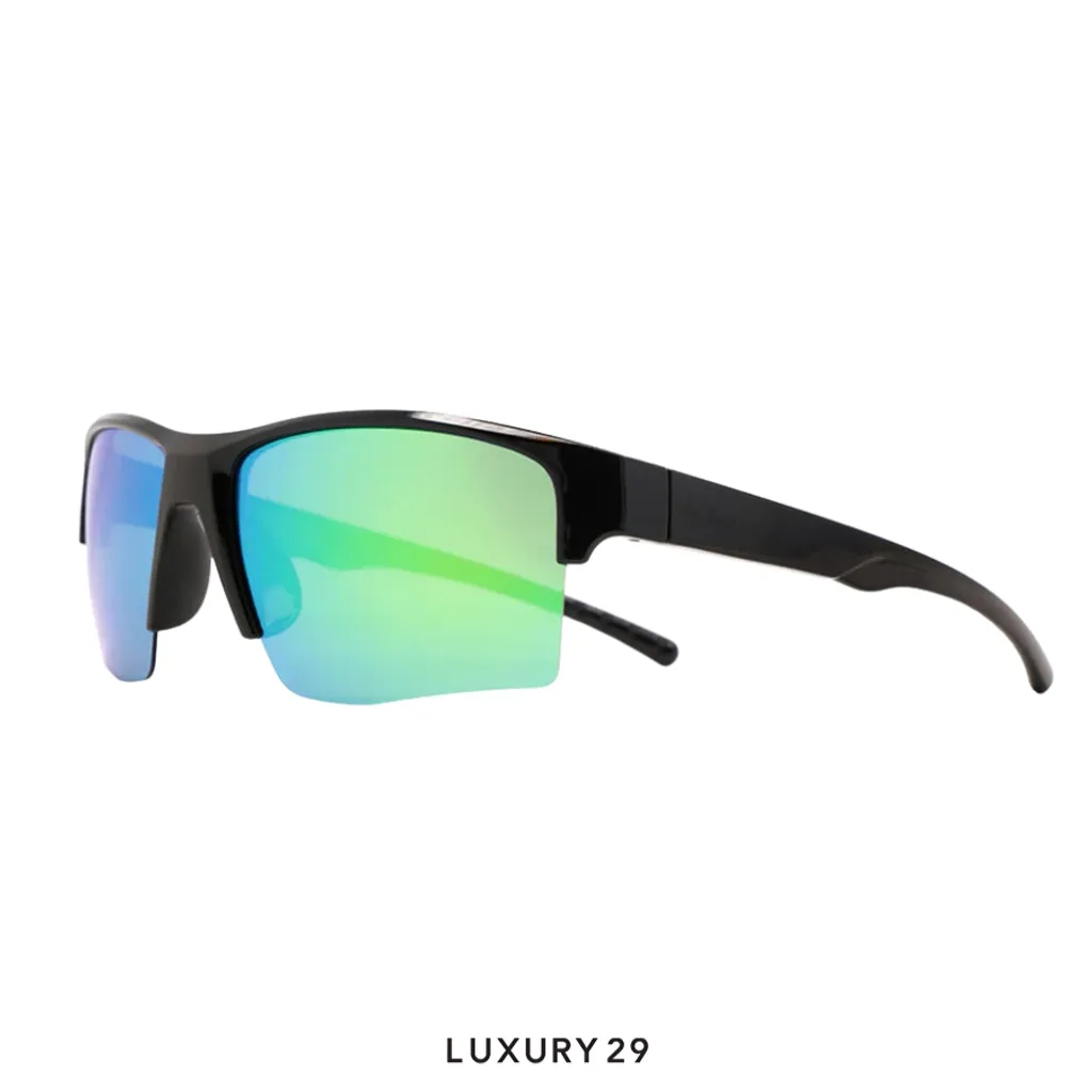 Red Bull Spect Sunglasses Chain-03P smoke with purple-green mirror(Free Size, Green)