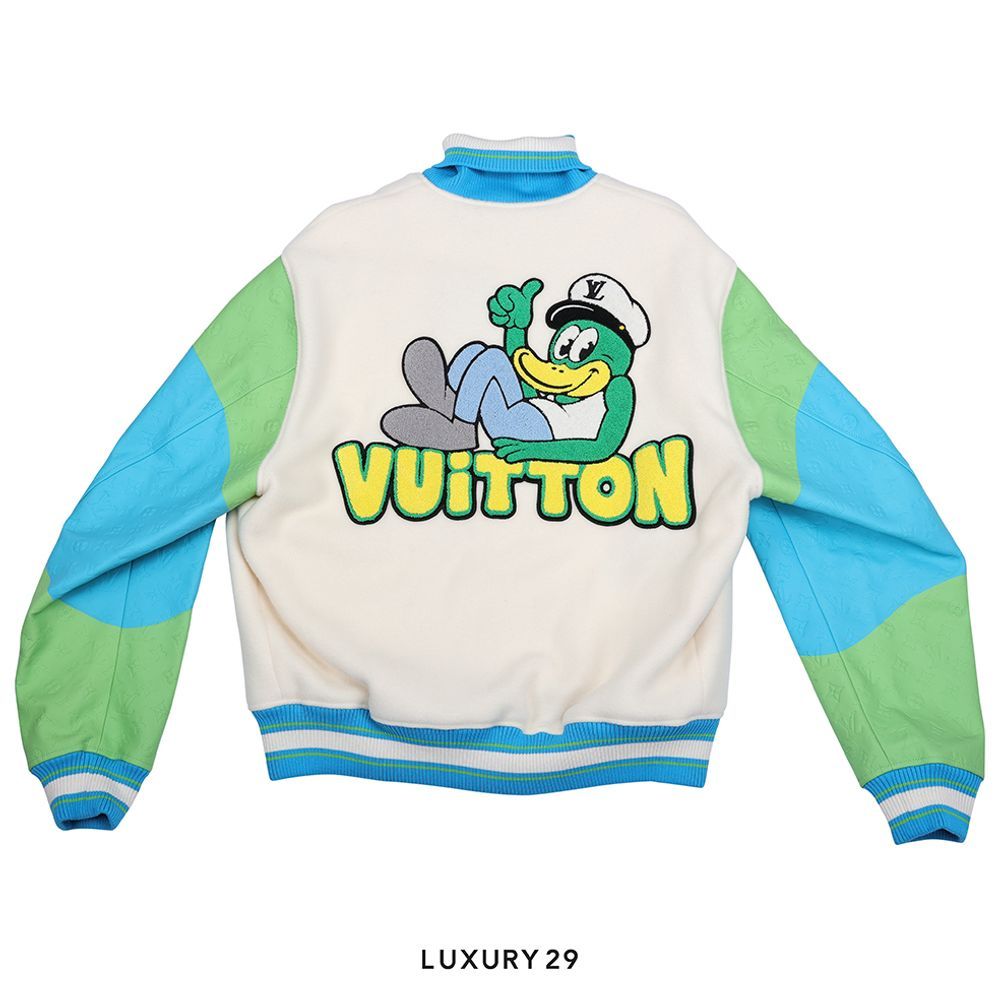 Louis Vuitton LV Rainbow Playground Varsity Blouson(Free Size, Green)