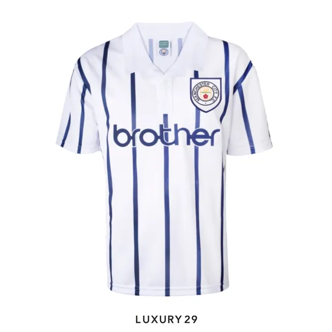 Manchester City 1993 Away Shirt White