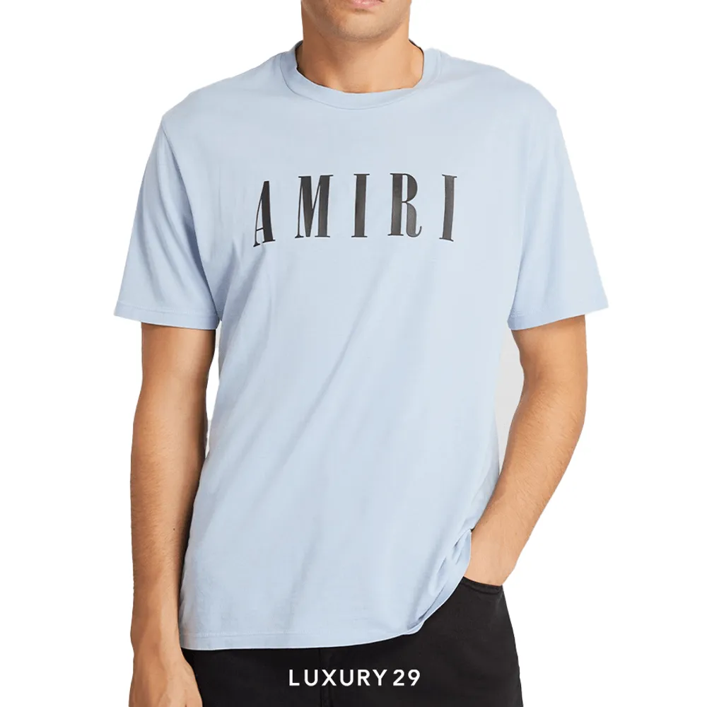 AMIRI CORE LOGO TEE BLUE(M, Blue)