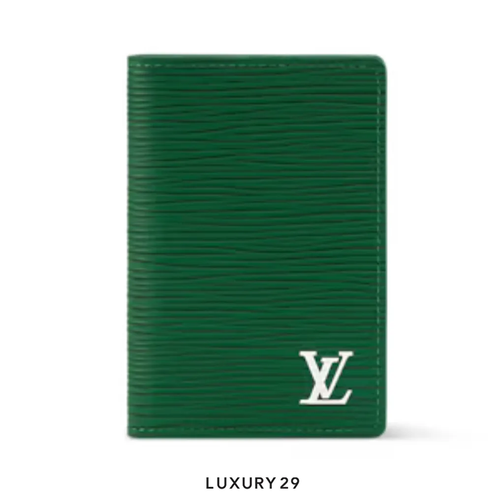 Louis Vuitton LV Pocket Organizer Wallet Green(Small, Green)