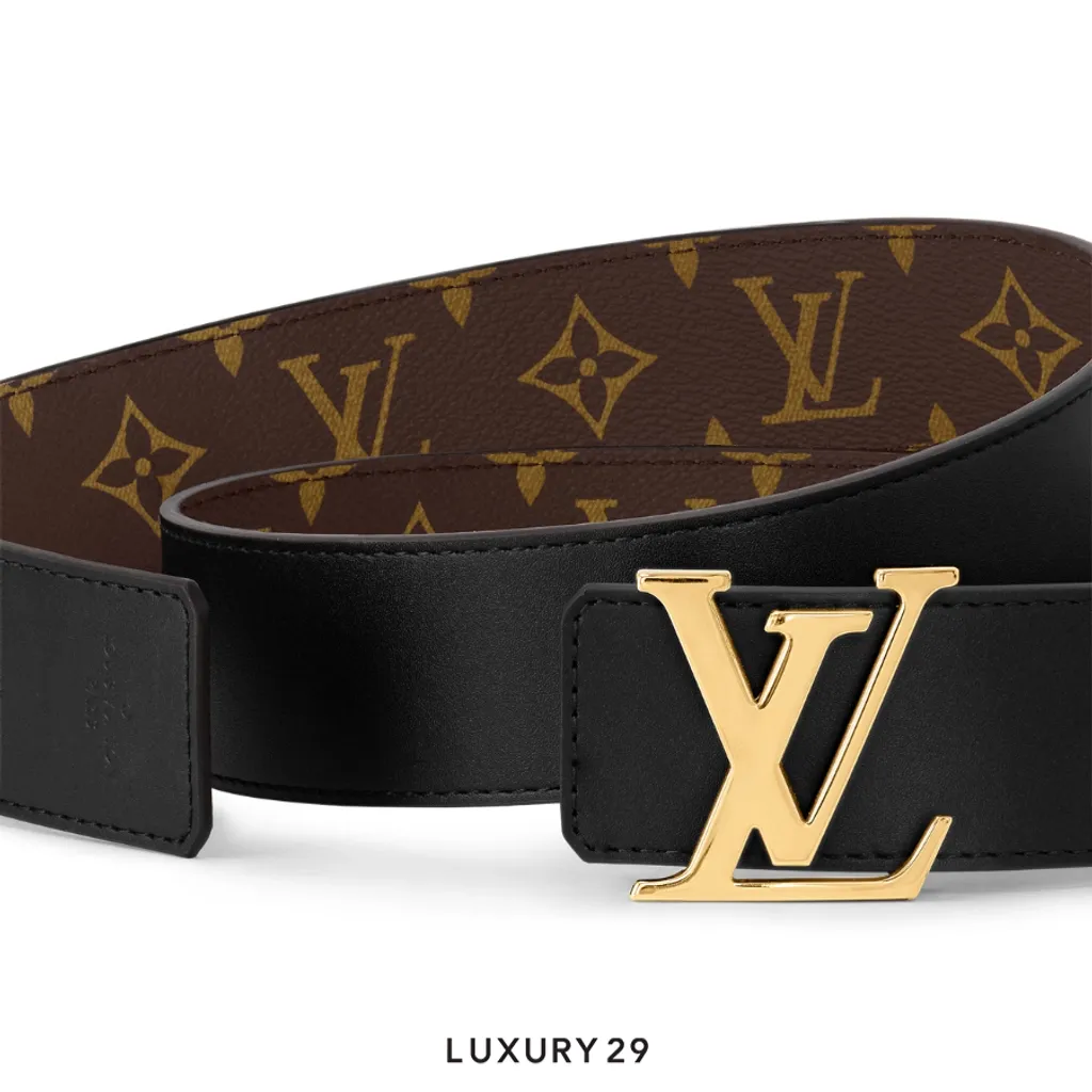 Louis Vuitton LV Initiales 40mm Reversible Belt Black(40, Black)
