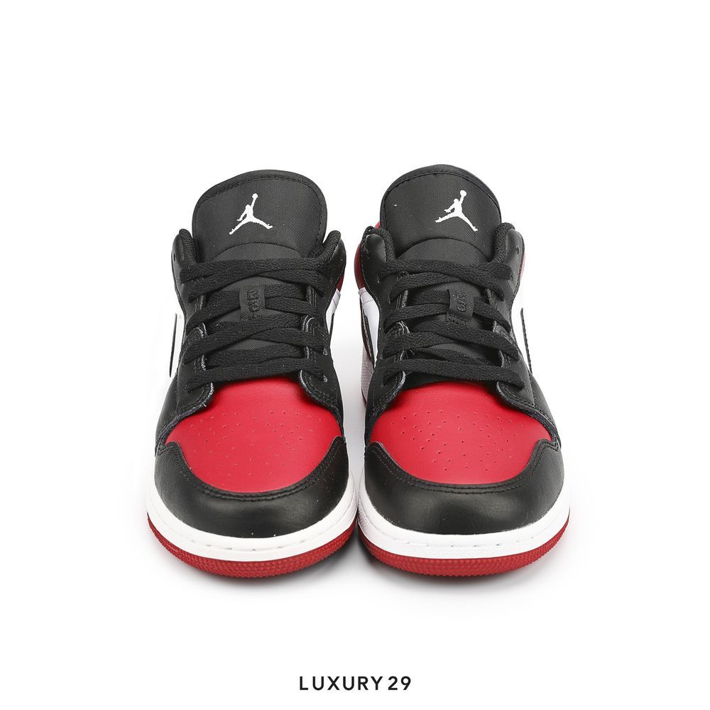 Nike Air Jordan 1 Low Bred Toe(41, Red)