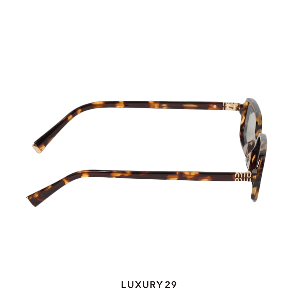 Miu Miu Regard Sunglasses Water Green Lenses(Free Size, Green)