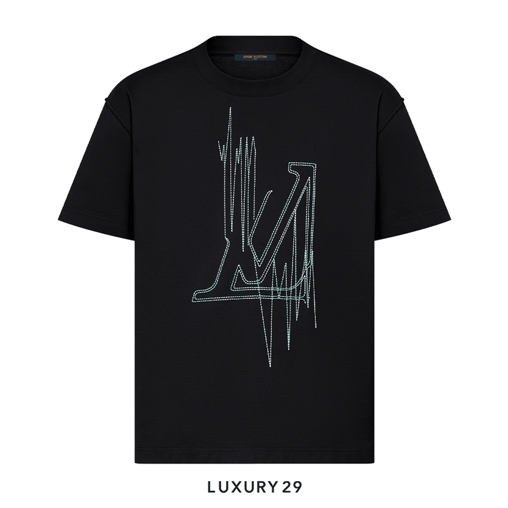 Louis Vuitton LV Frequency Graphic T-Shirt(S, Black)