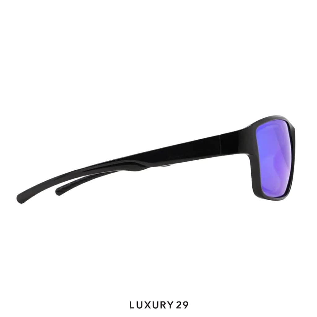 Red Bull Spect Sunglasses Chess-04P smoke with purple-green mirror(Free Size, Blue)