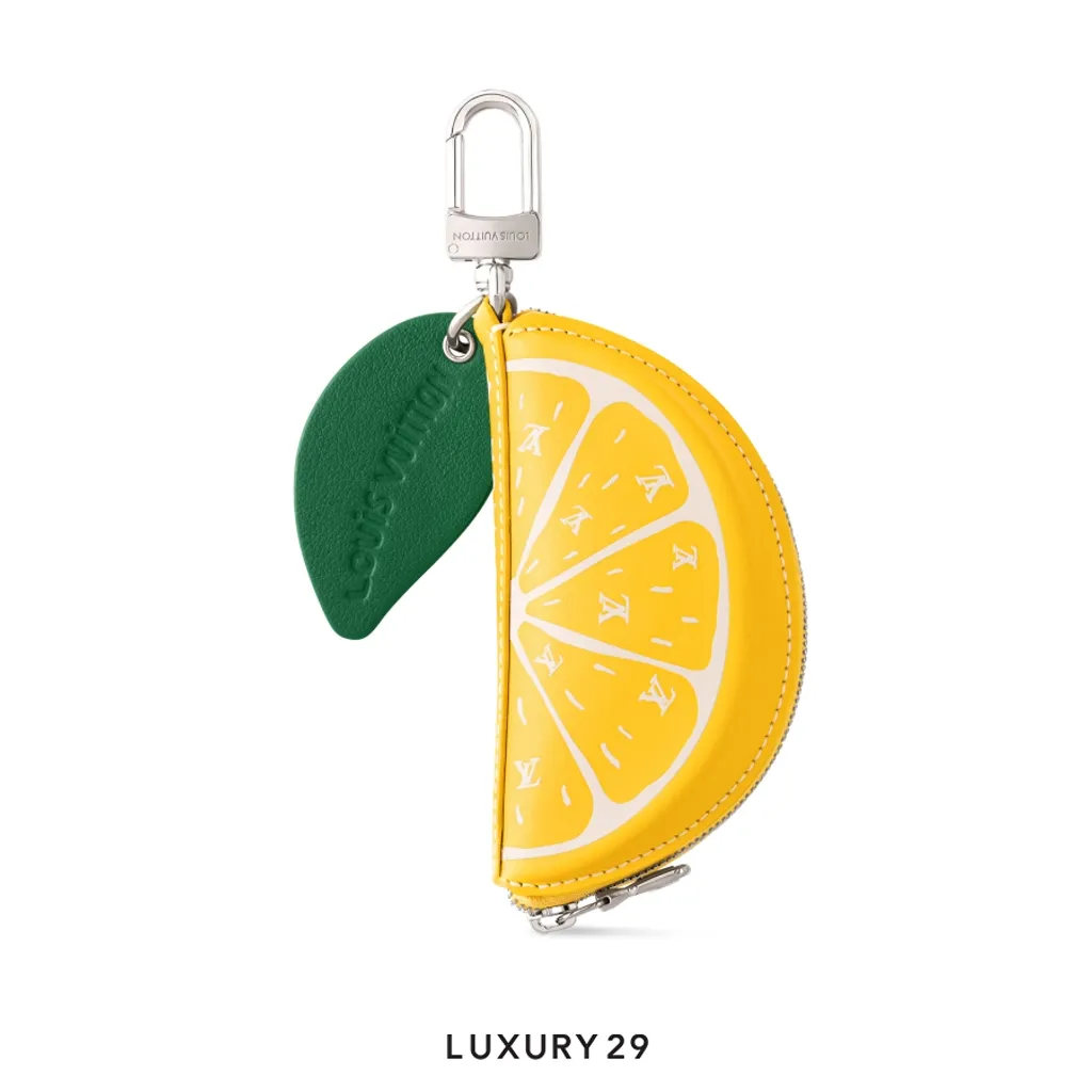 Louis Vuitton LV Lemon Bag Charm Yellow(Small, Yellow)