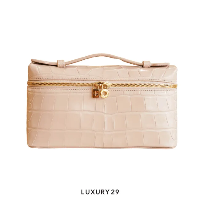 Loro Piana Extra Pocket L19 Glazed Alligator