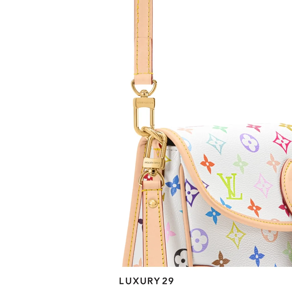 Louis Vuitton LV x TM Diane PM bag Multicolor/White(Small, White)