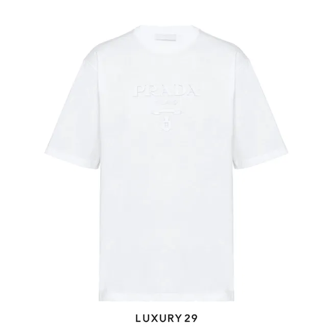 Prada jersey T-shirt Bianco