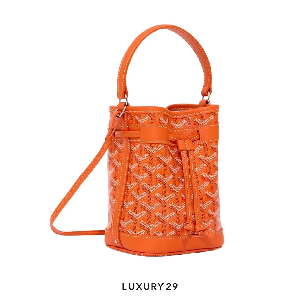 Goyard Petit Flot Mini bucket Bag Orange(Mini, Orange)