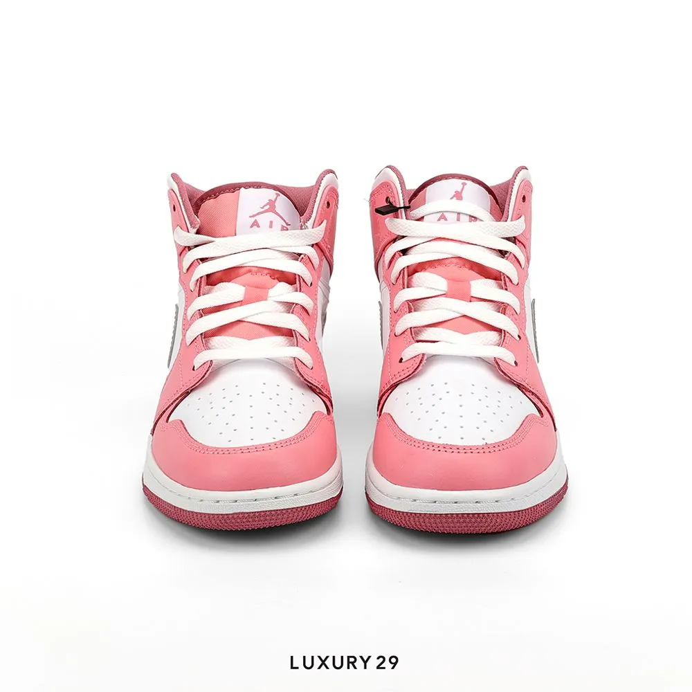 Nike Jordan 1 Mid Valentine's Day (2023) (GS)(W)(38, Pink)