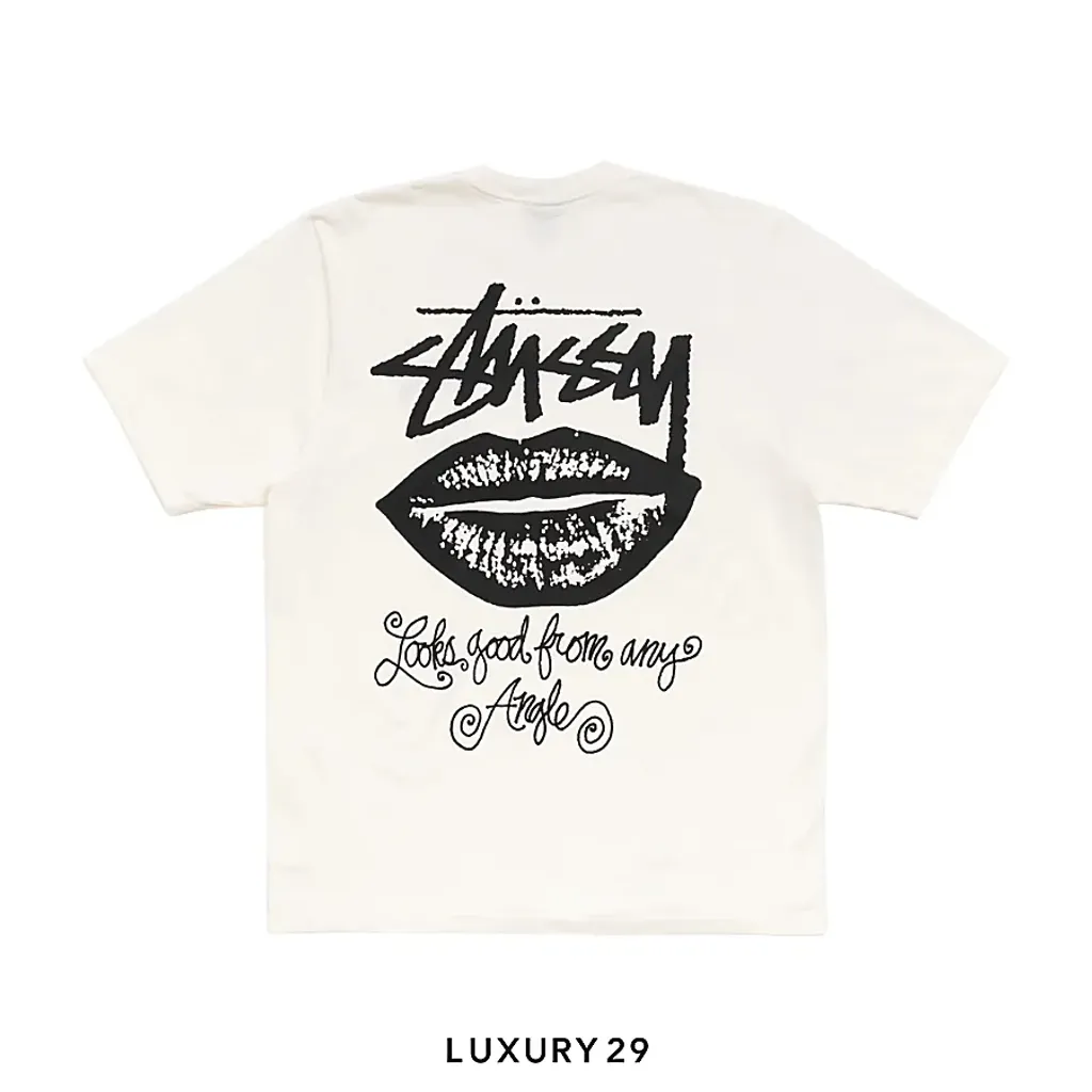 STUSSY ANY ANGLE TEE PIGMENT DYED NATURAL(M, Neutrals)
