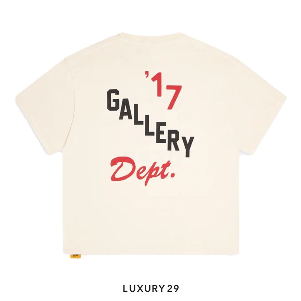 Gallery Dept. Boxing Merch Tee Cream(S, Neutrals)