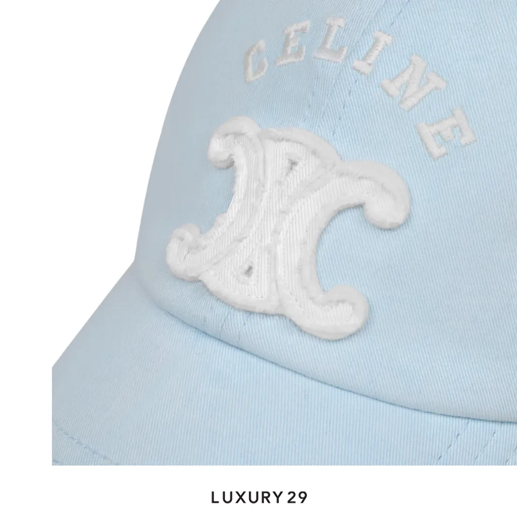 Celine vivienne cap IN LIGHT COTTON GABARDINE Faded Blue(L, Blue)