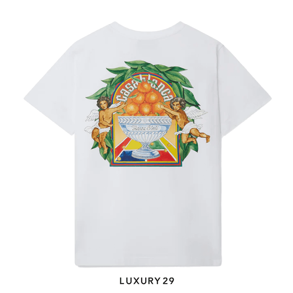 Casablanca Triomphe d'orange t-shirt(XL, White)