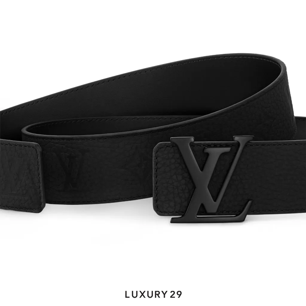 Louis Vuitton LV Initiales 40mm Reversible Belt Black(40, Black)