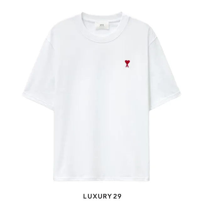 Ami AMI de Coeur Boxy Fit T-Shirt White