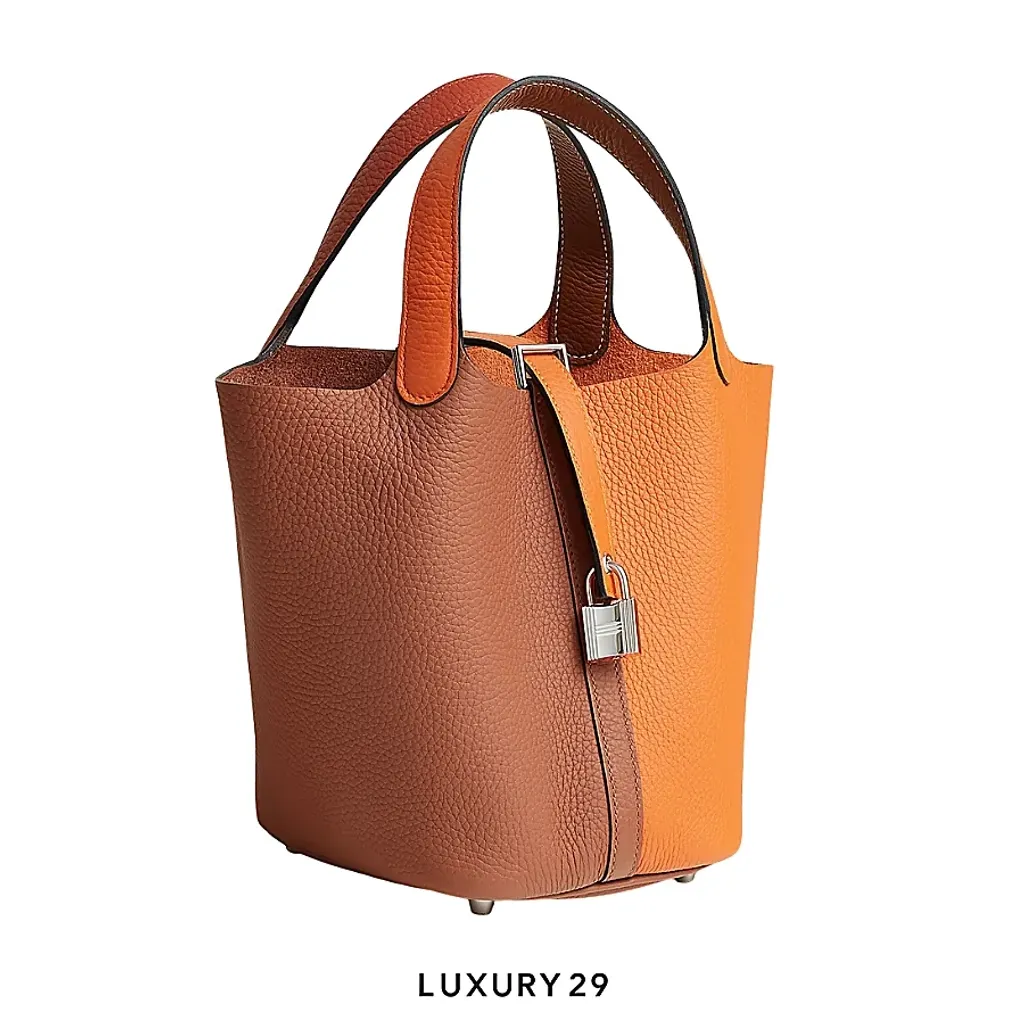 Hermes Picotin Lock 18 Casaque Bag Orange(Small, Orange)