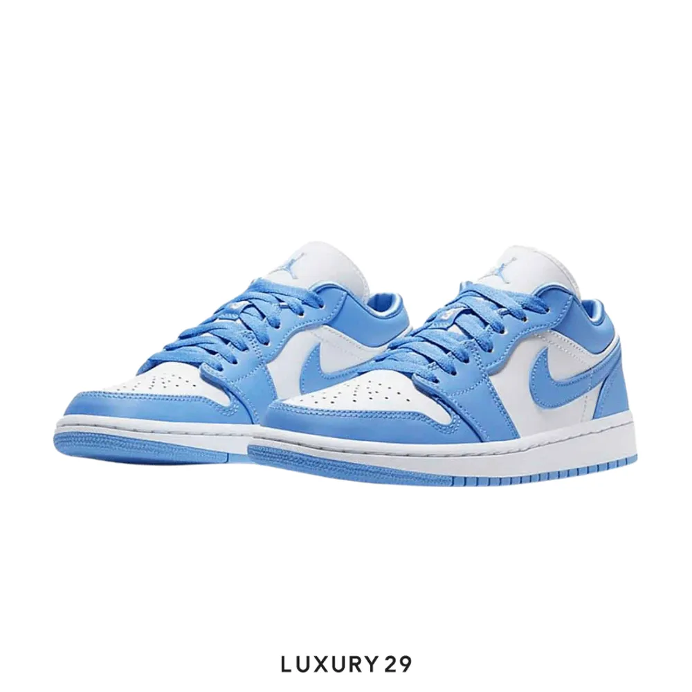Nike Jordan 1 Low UNC (Women's)(W)(37.5, Blue)