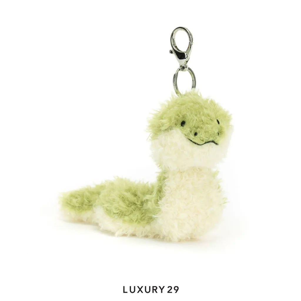 Jellycat Little Snake Bag Charm(Free Size, Green)