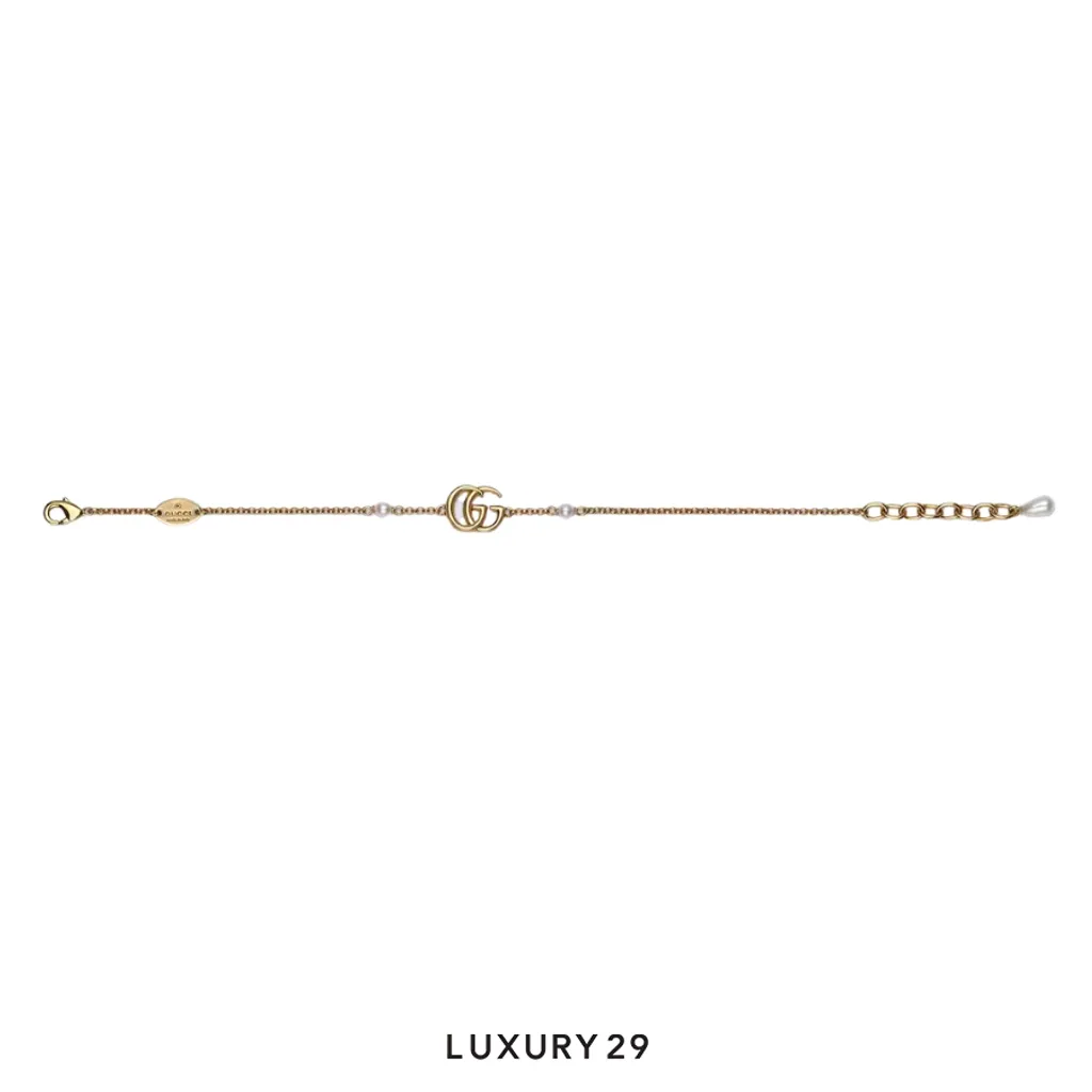 Gucci GG Marmont chain bracelet with charm Gold(Free Size, Gold)