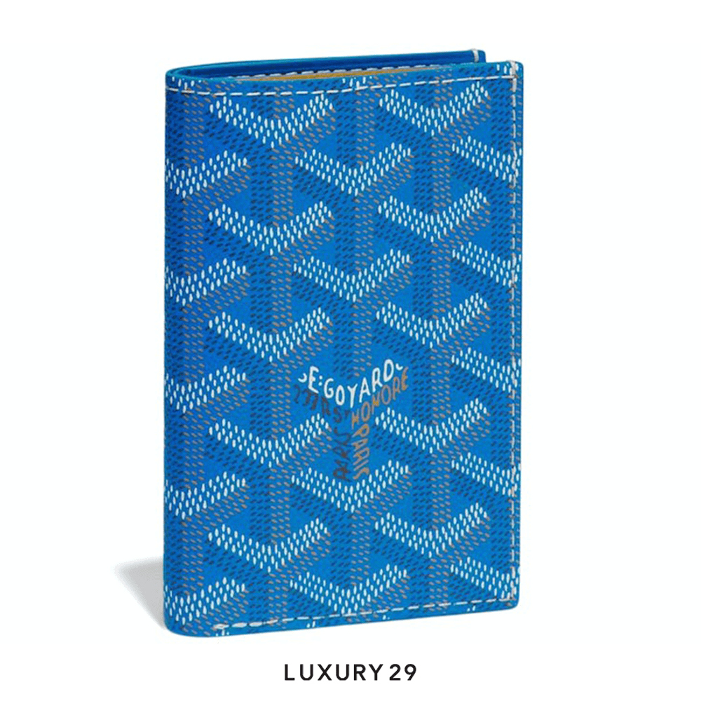 Goyard Saint-Pierre Card Wallet Sky Blue(Small, Blue)