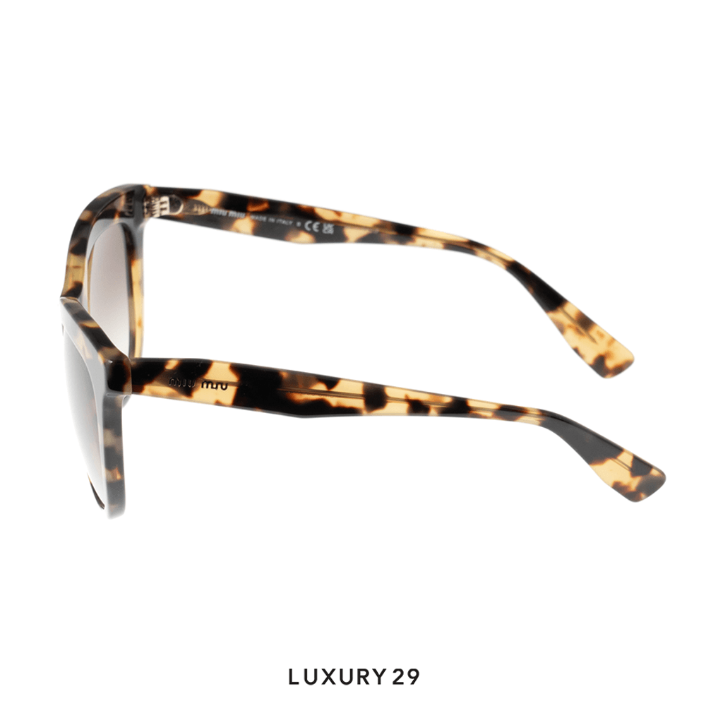Miu Miu Round sunglasses Camel Antracs Lens(Free Size, Brown)