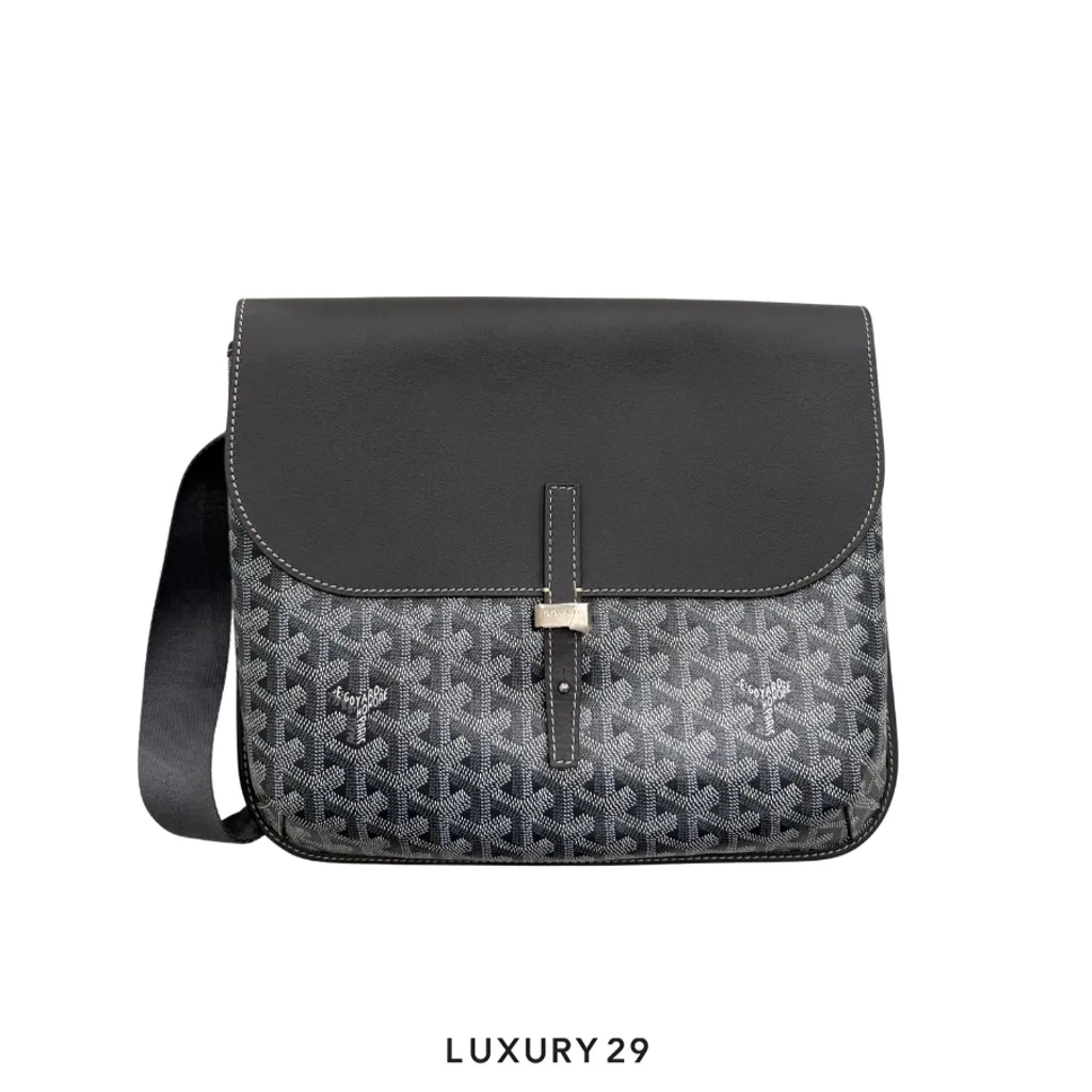 Goyard Coursier Messenger Bag Grey(Small, Grey)