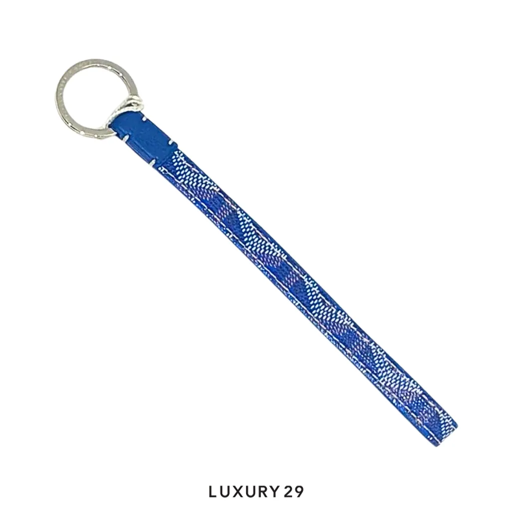Goyard Sesame Key Ring Sky Blue(Small, Blue)
