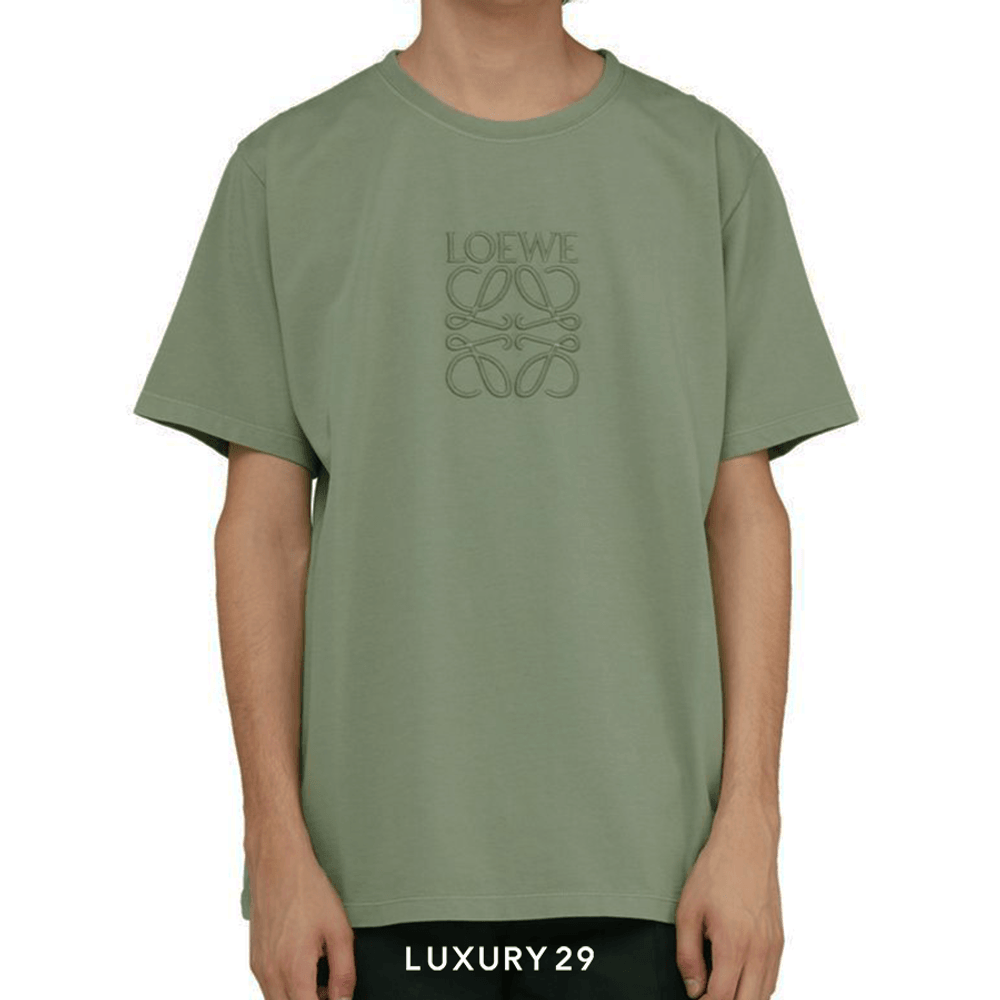 Loewe Regular fit T-shirt in cotton Solid Khaki Green(M, Green)