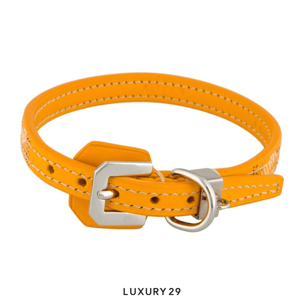 Goyard Edmond Collar Yellow(Free Size, Yellow)