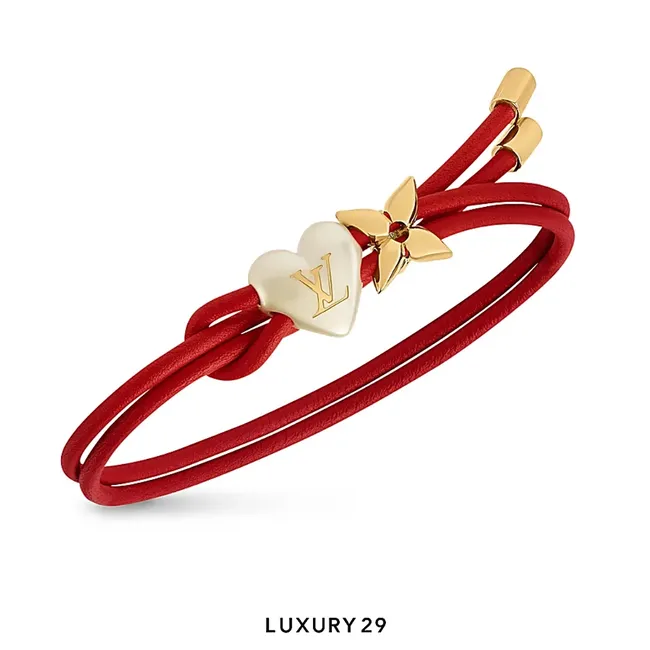 Louis Vuitton LV LV Bloom Pearl Heart Bracelet