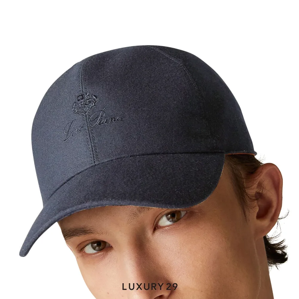 Loro Piana The Gift of Kings Baseball Cap Navy Blue(L, Blue)
