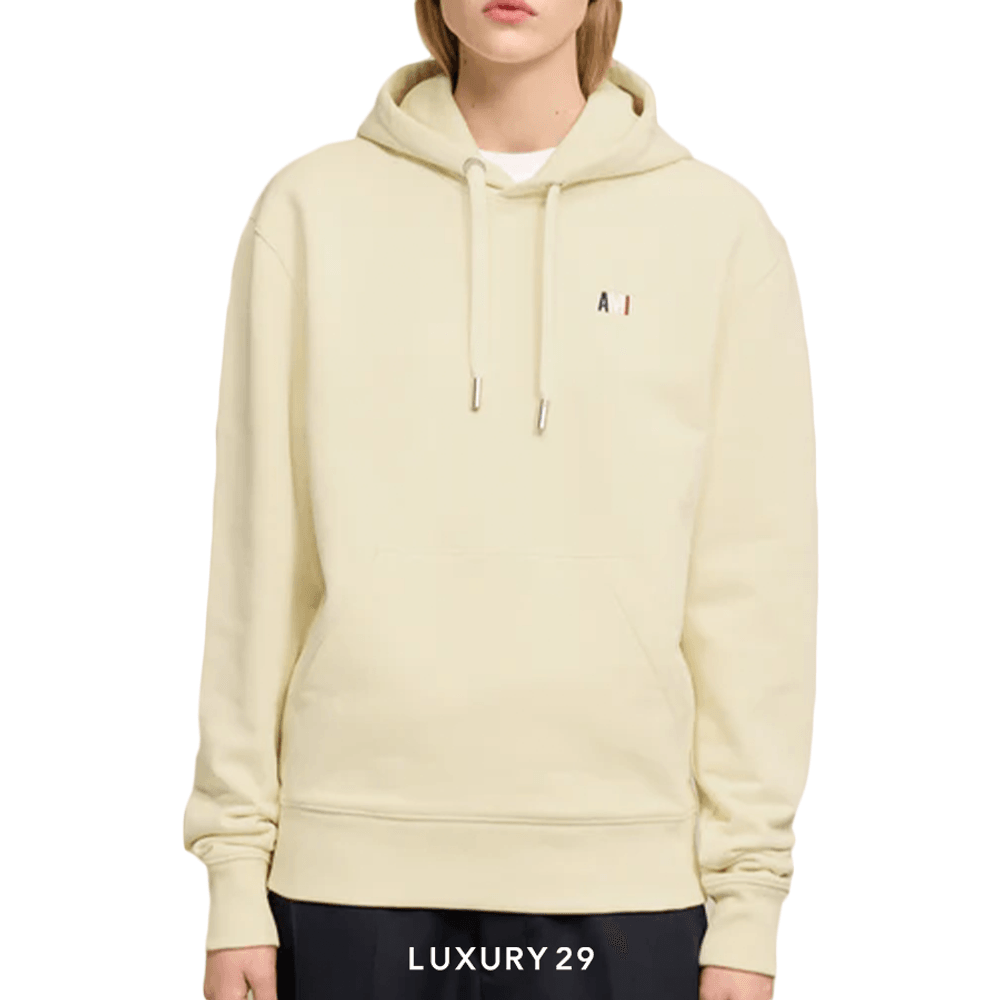 Ami Bleu Blanc Rouge Hoodie OFF WHITE(M, White)