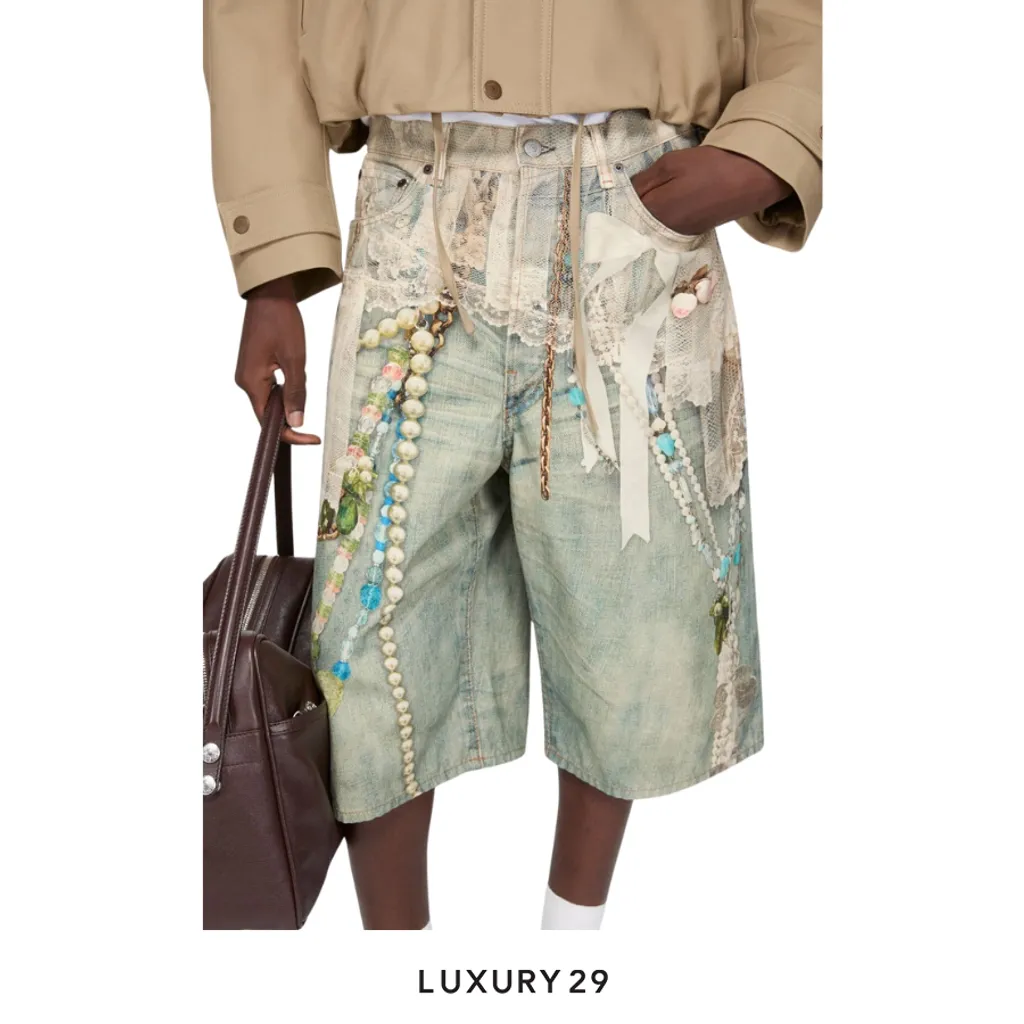 Acne Studios Denim shorts - loose fit(46, Blue)