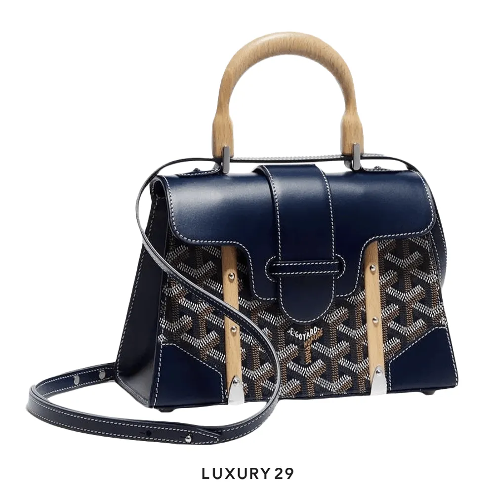 Goyard Saigon Structure Mini Bag Navy Blue(Mini, Blue)
