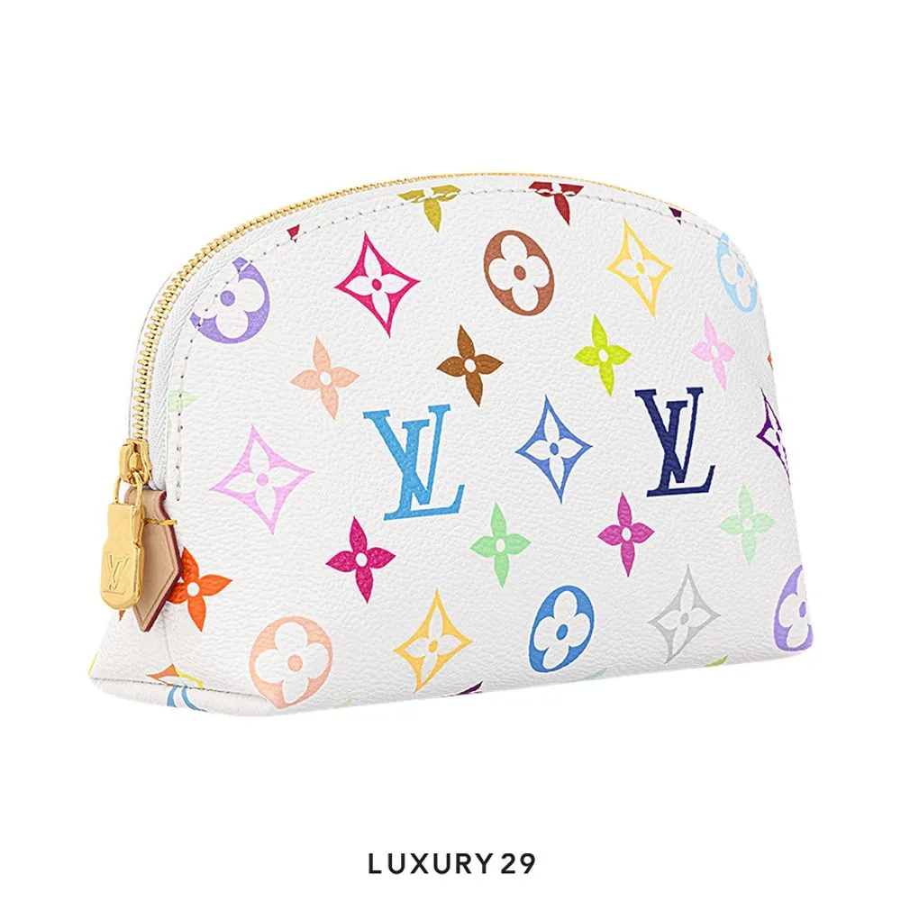 Louis Vuitton LV x TM PM Cosmetic Pouch(Small, White)