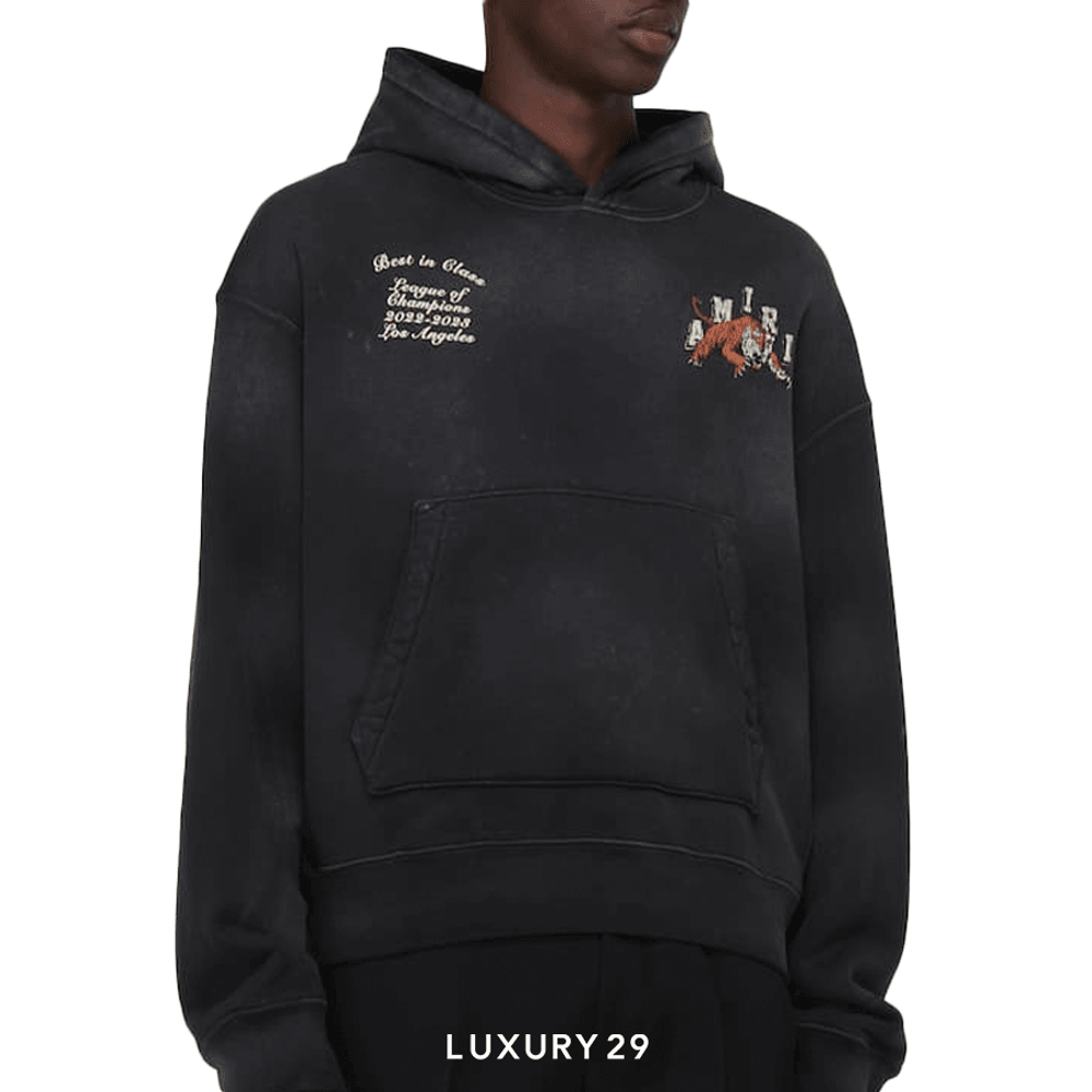 Amiri Vintage Tiger Varsity Hoodie 'Black'(L, Black)
